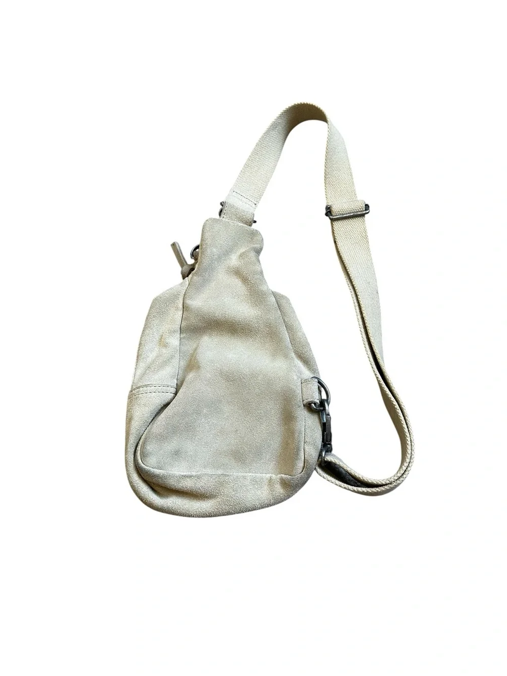 Free People Hudson Suede Sling Bag Cow Hide Suede Leather Travel Boho